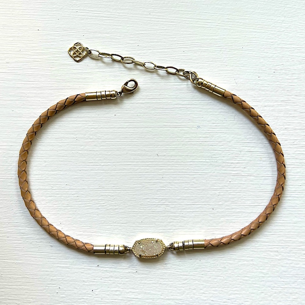 Kendra Scott Cooper Braided Leather Choker